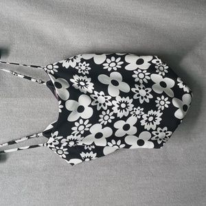 Almost Famous Medium Halter Top Tie Back Bandana Style Triangle Design